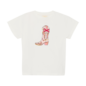 Tshirt White Pink Cowboy Boot