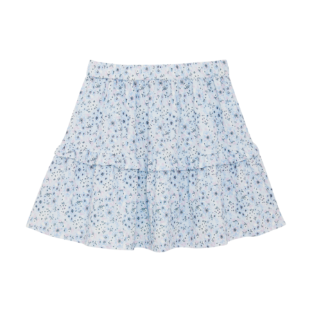 Skirt Structure Light Blue Flowers