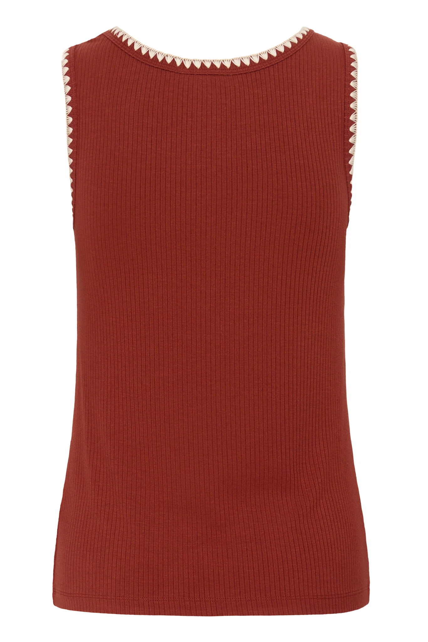 CRRibba Top White/Burgundy