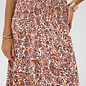 CRTiah Skirt Orange Flowered