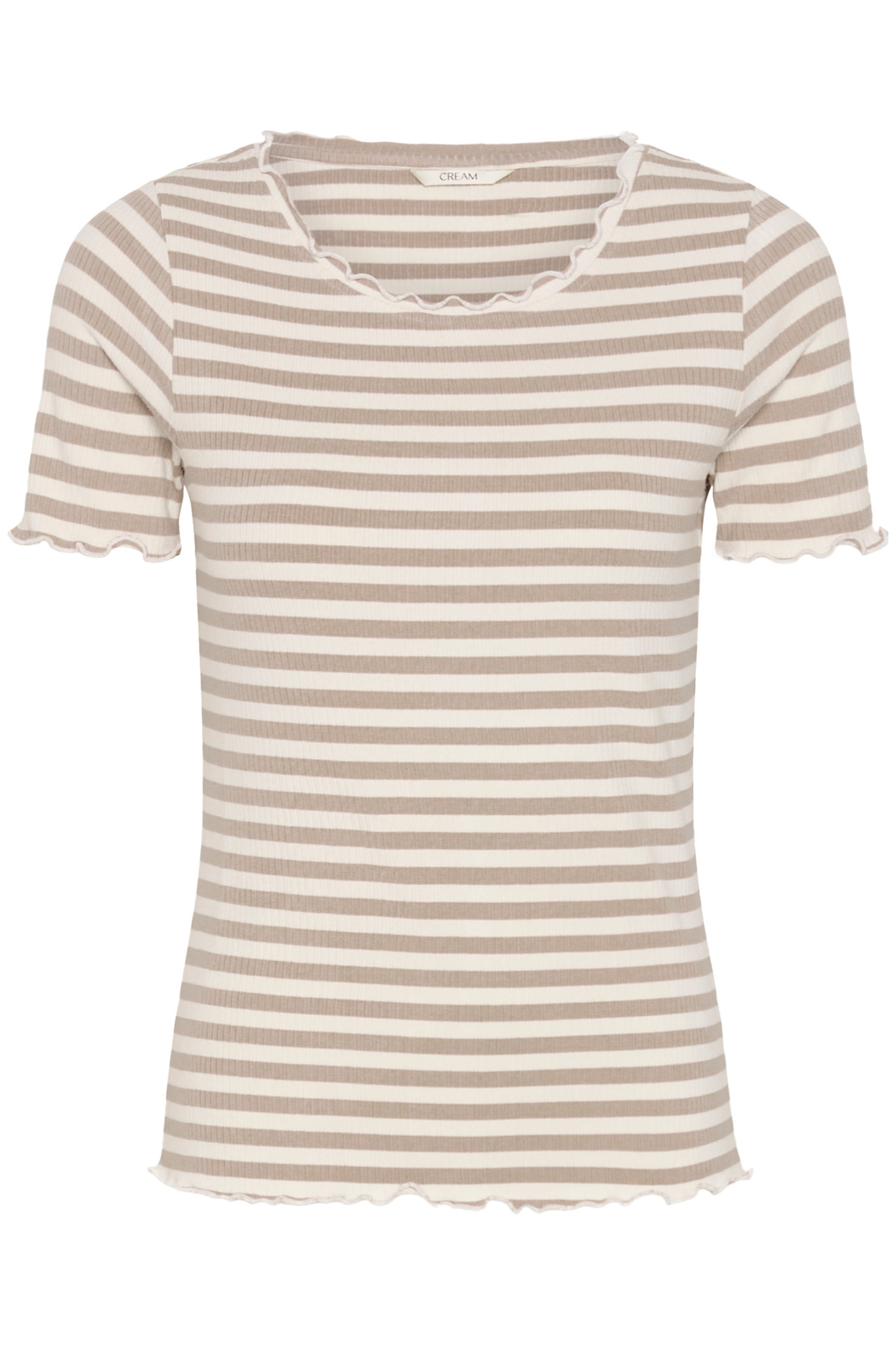 CRRibba stripe Tshirt Apricot/Orange