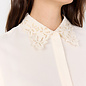 Cream Blouse Collar Details