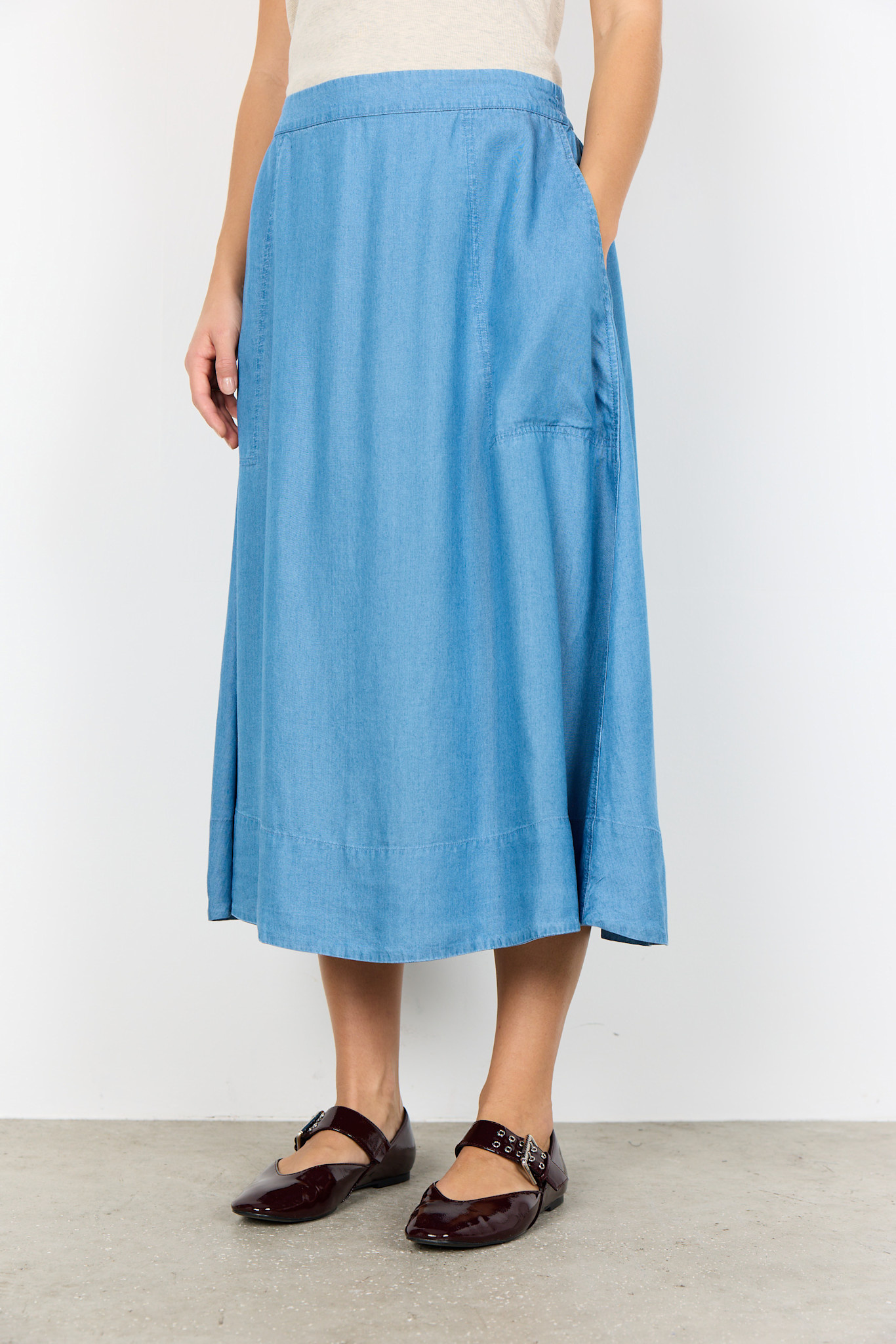 Medium Blue Denim Skirt
