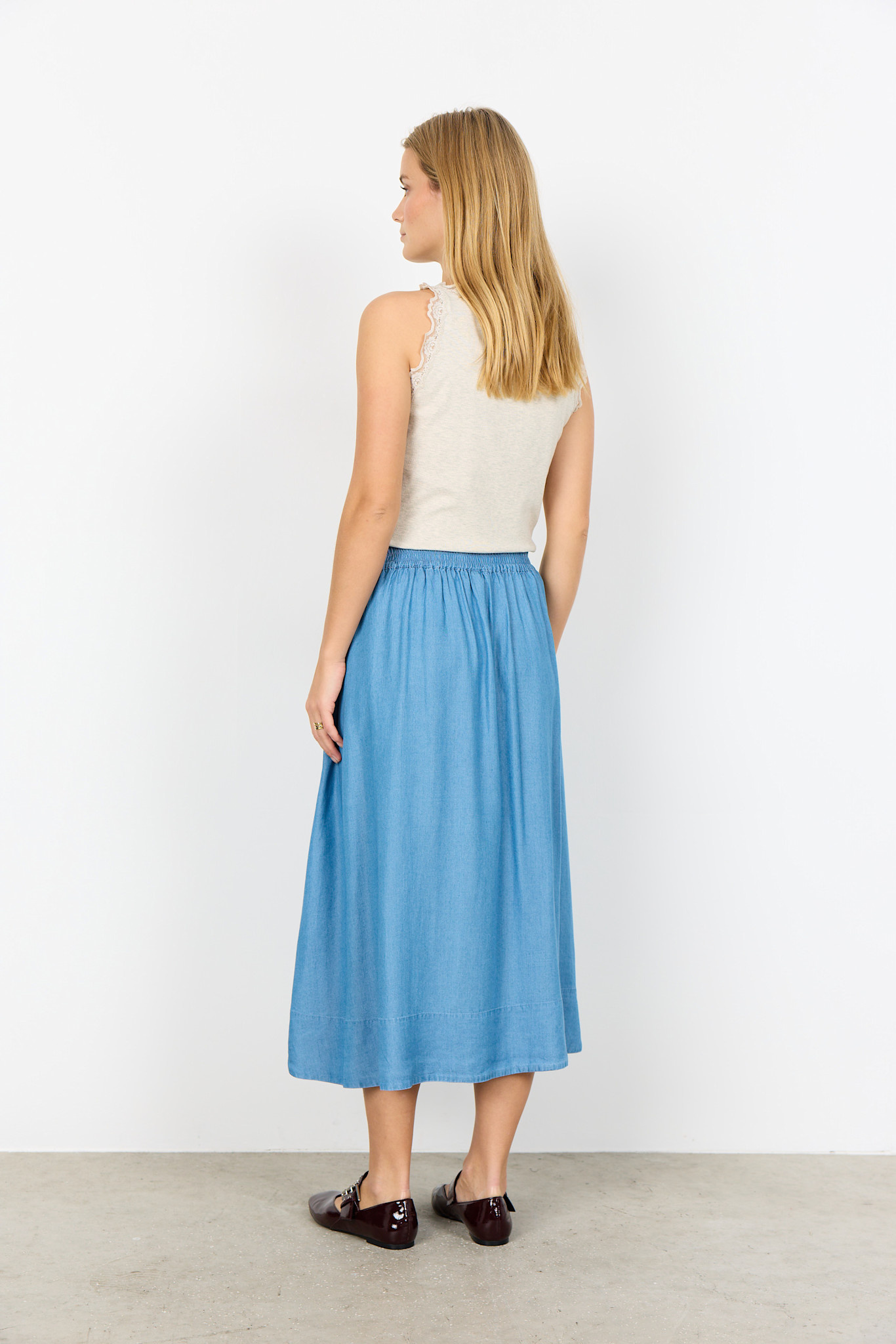 Medium Blue Denim Skirt