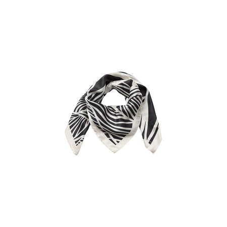 Black Combi Woven Scarf