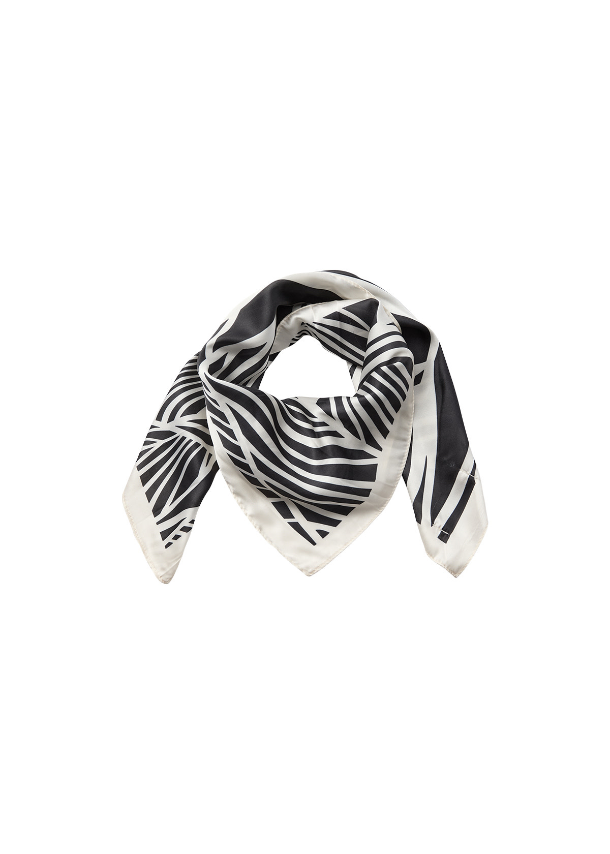 Black Combi Woven Scarf