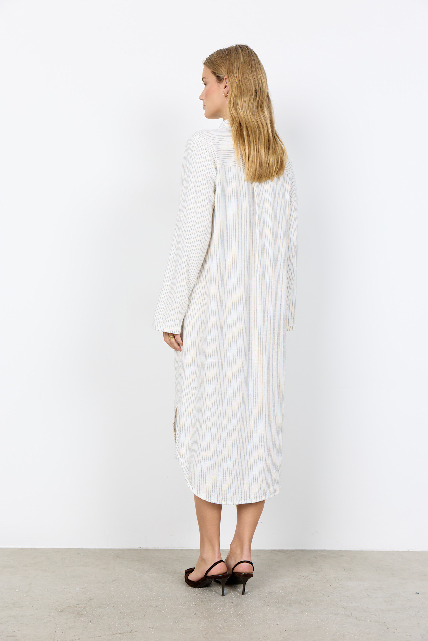 Offwhite Combi Woven Dress Striped