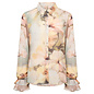 Flowered Pastel Woven Blouse