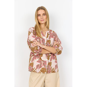 Rapture Rose Combi Woven Blouse