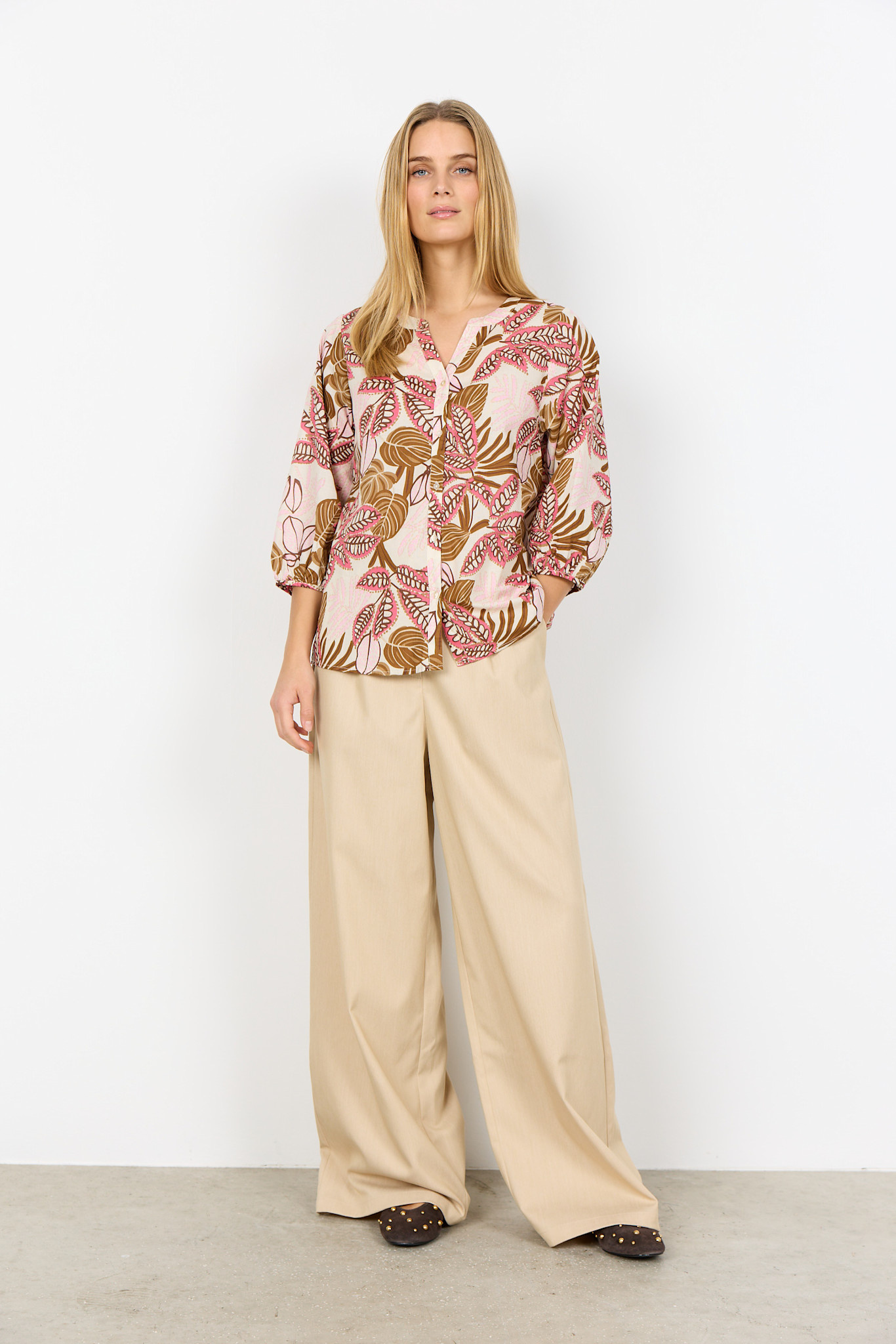 Rapture Rose Combi Woven Blouse