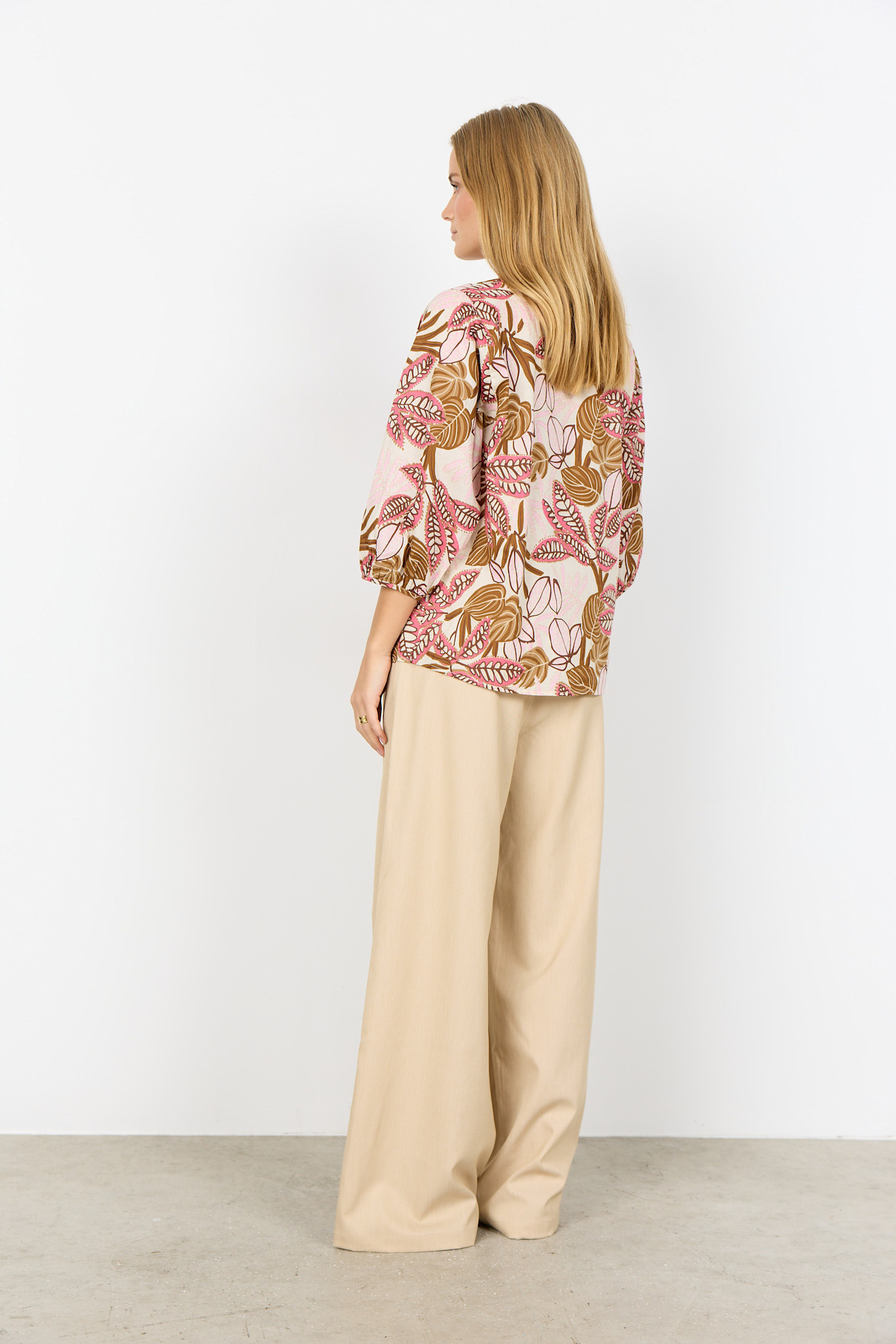 Rapture Rose Combi Woven Blouse