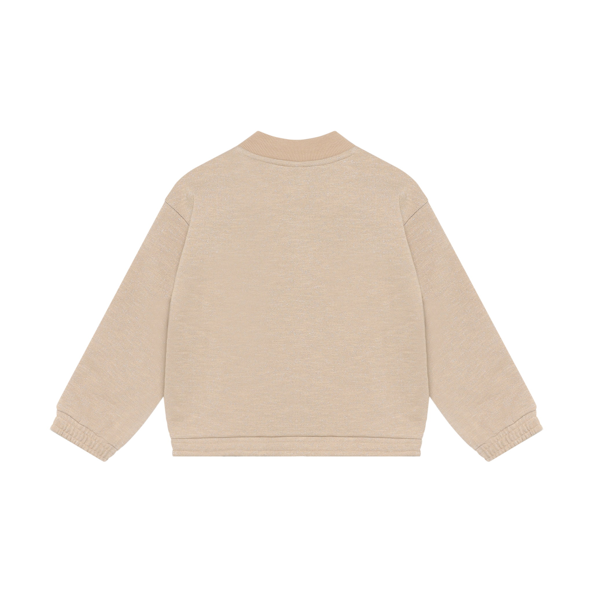 Sweat Jacket Glitter Latte Sand