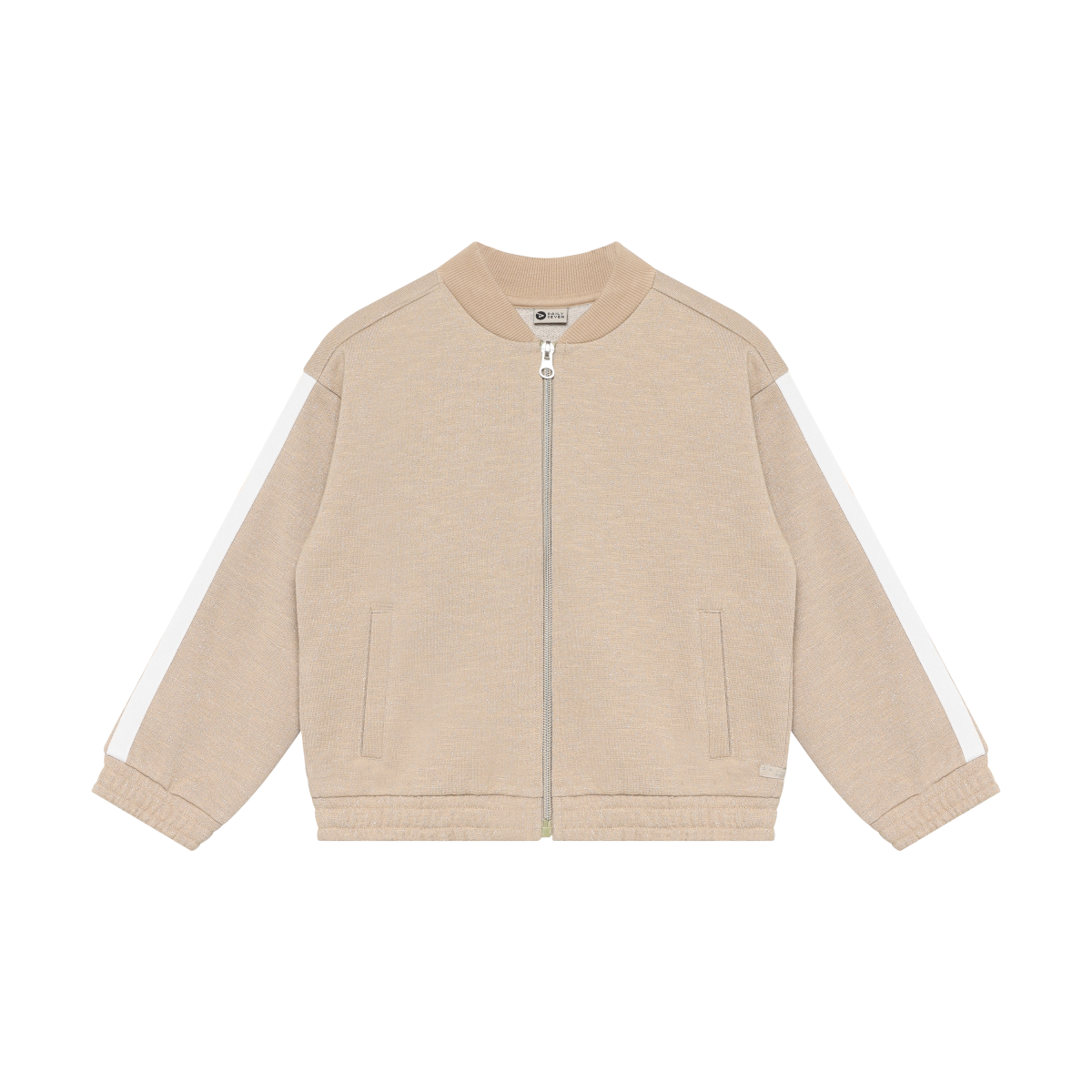 Sweat Jacket Glitter Latte Sand