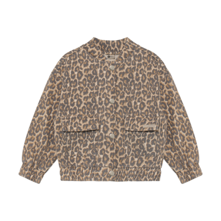 Sweat Jacket Sandshell Leopard Print