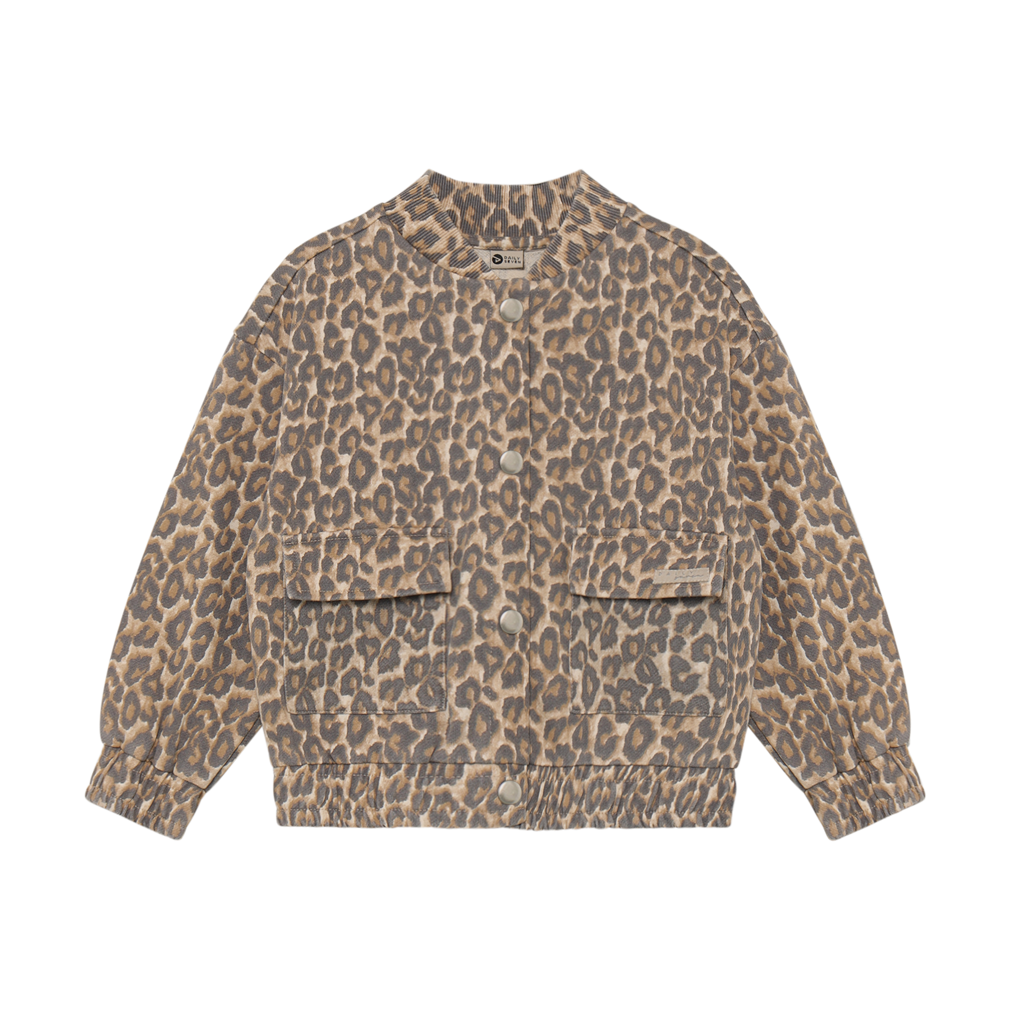 Sweat Jacket Sandshell Leopard Print