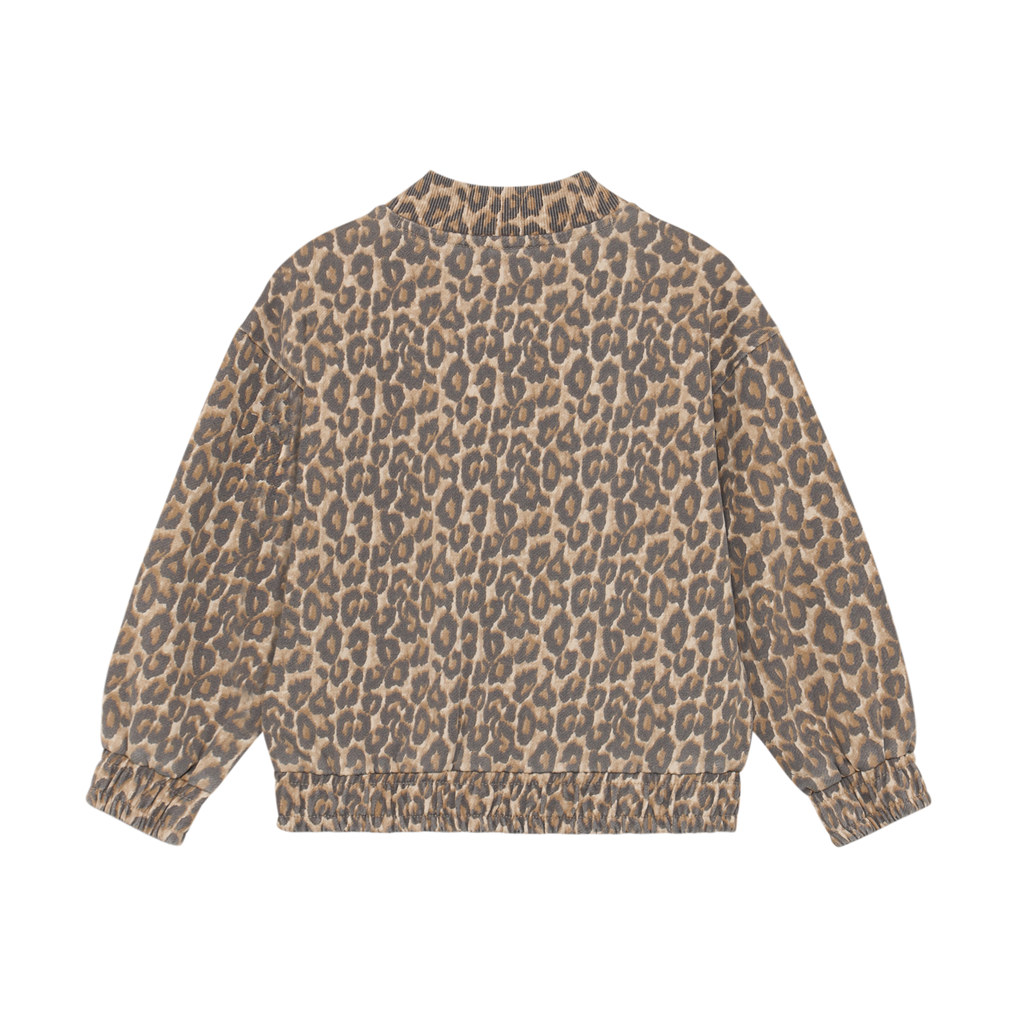 Sweat Jacket Sandshell Leopard Print