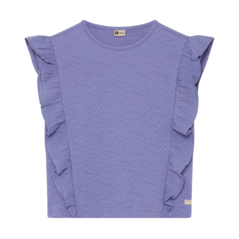 Tshirt Ruffle Purple Blue