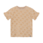 Tshirt Terry Print Latte Sand Shells