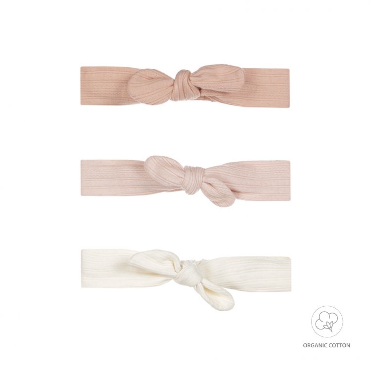 Baby headband 3-pack organic cotton
