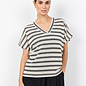 Knitted Top Striped Black Combi