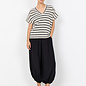 Knitted Top Striped Black Combi
