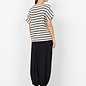 Knitted Top Striped Black Combi