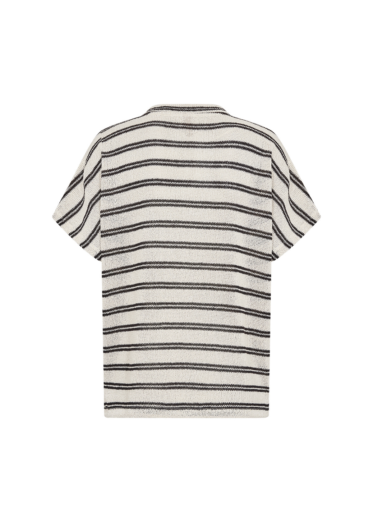 Knitted Top Striped Black Combi