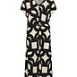 Black White Pattern Knitted Dress