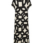 Black White Pattern Knitted Dress