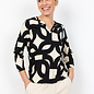Black White Pattern Knitted Shirt