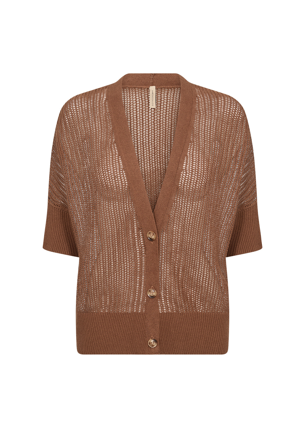 Knitted Sweater Toffee Short Sleeve