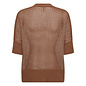 Knitted Sweater Toffee Short Sleeve