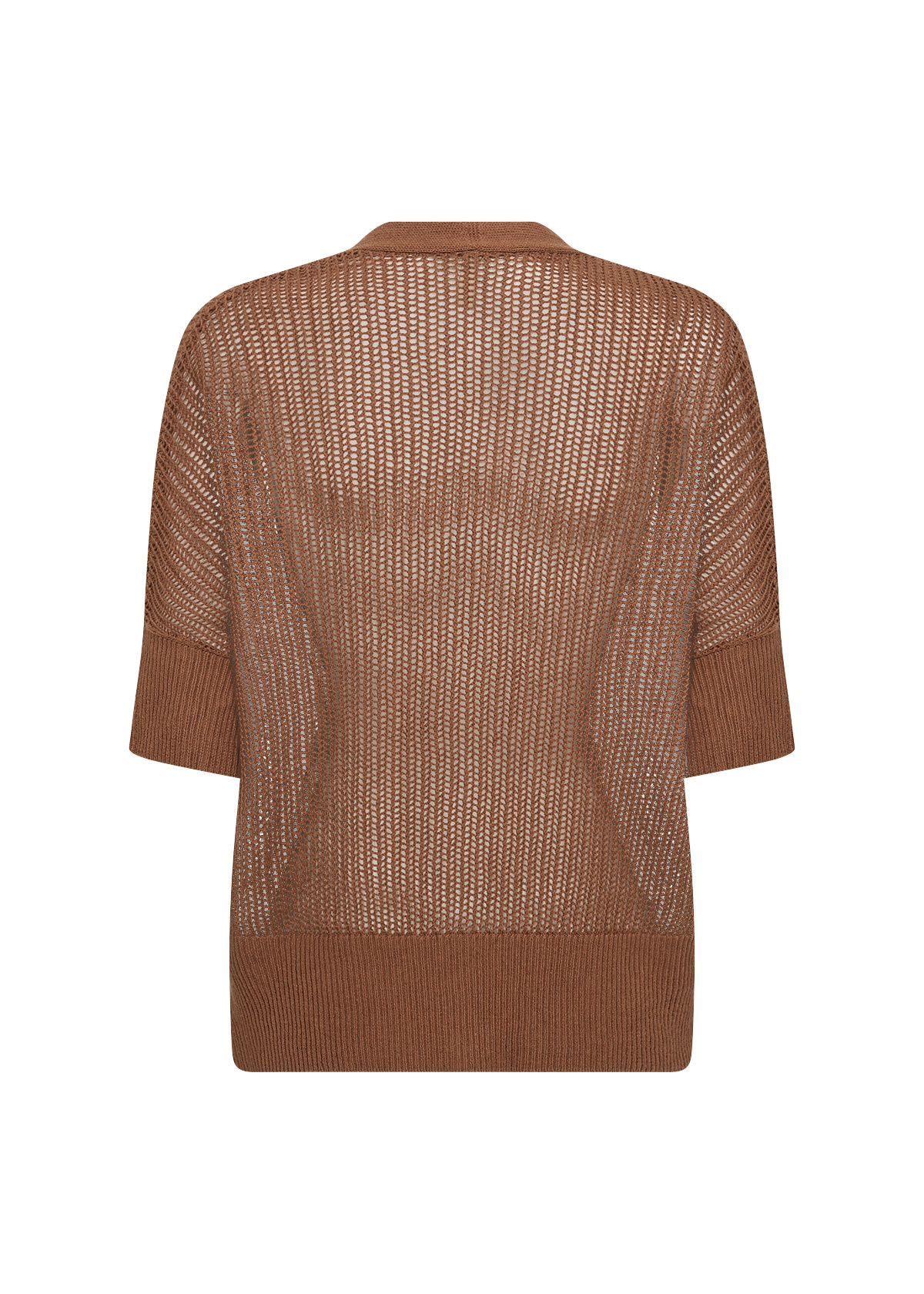 Knitted Sweater Toffee Short Sleeve