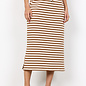 Knitted Skirt Striped Toffee Combi