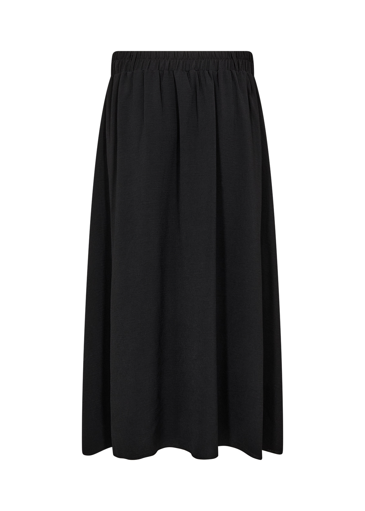 Woven Skirt Black Buttons