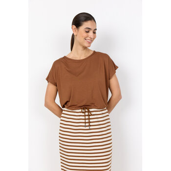 Toffee Knitted Shirt Neck Detail
