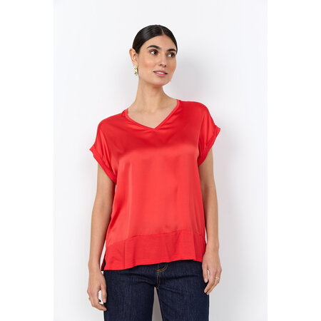 Satin Knitted Shirt Bittersweet