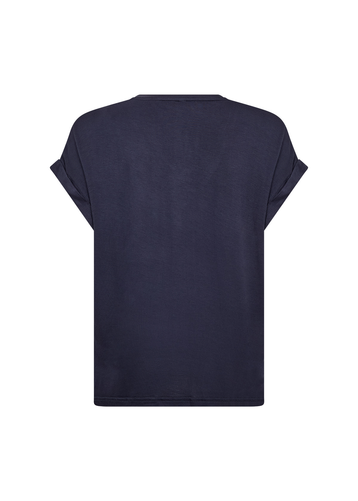 Knitted Satin Shirt Navy