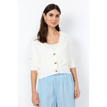 Offwhite Knitted Sweater Short Sleeve