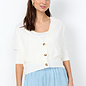 Offwhite Knitted Sweater Short Sleeve