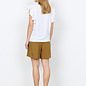 Woven Blouse White Ruffle Sleeve