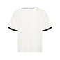 Offwhite Knitted Sweater Black Detail