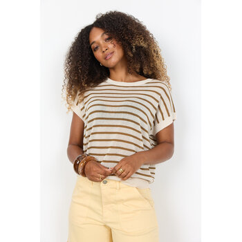 Knitted Sweater Butternut Combi Striped