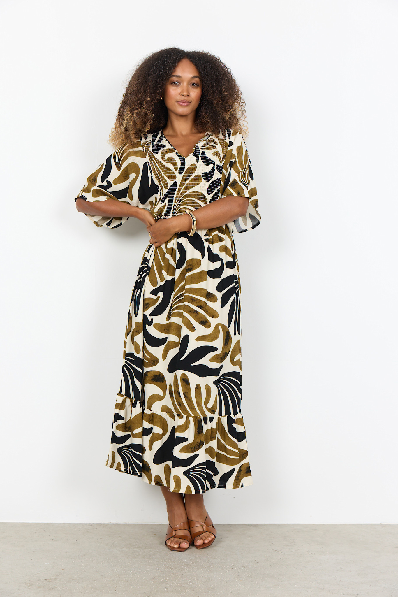 Woven Dress Butternut Combi
