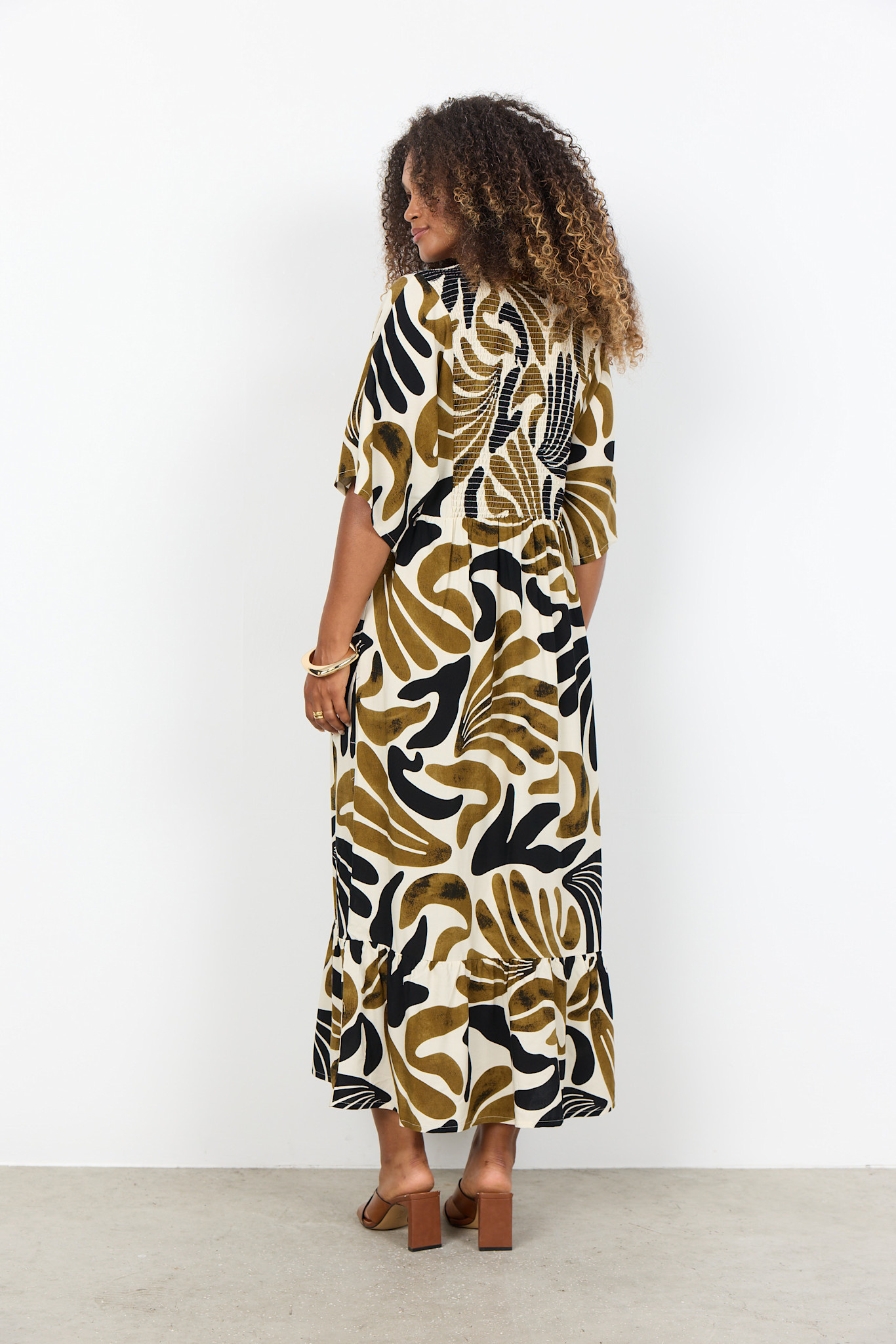 Woven Dress Butternut Combi