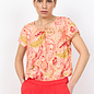 Salmon Combi Woven Blouse