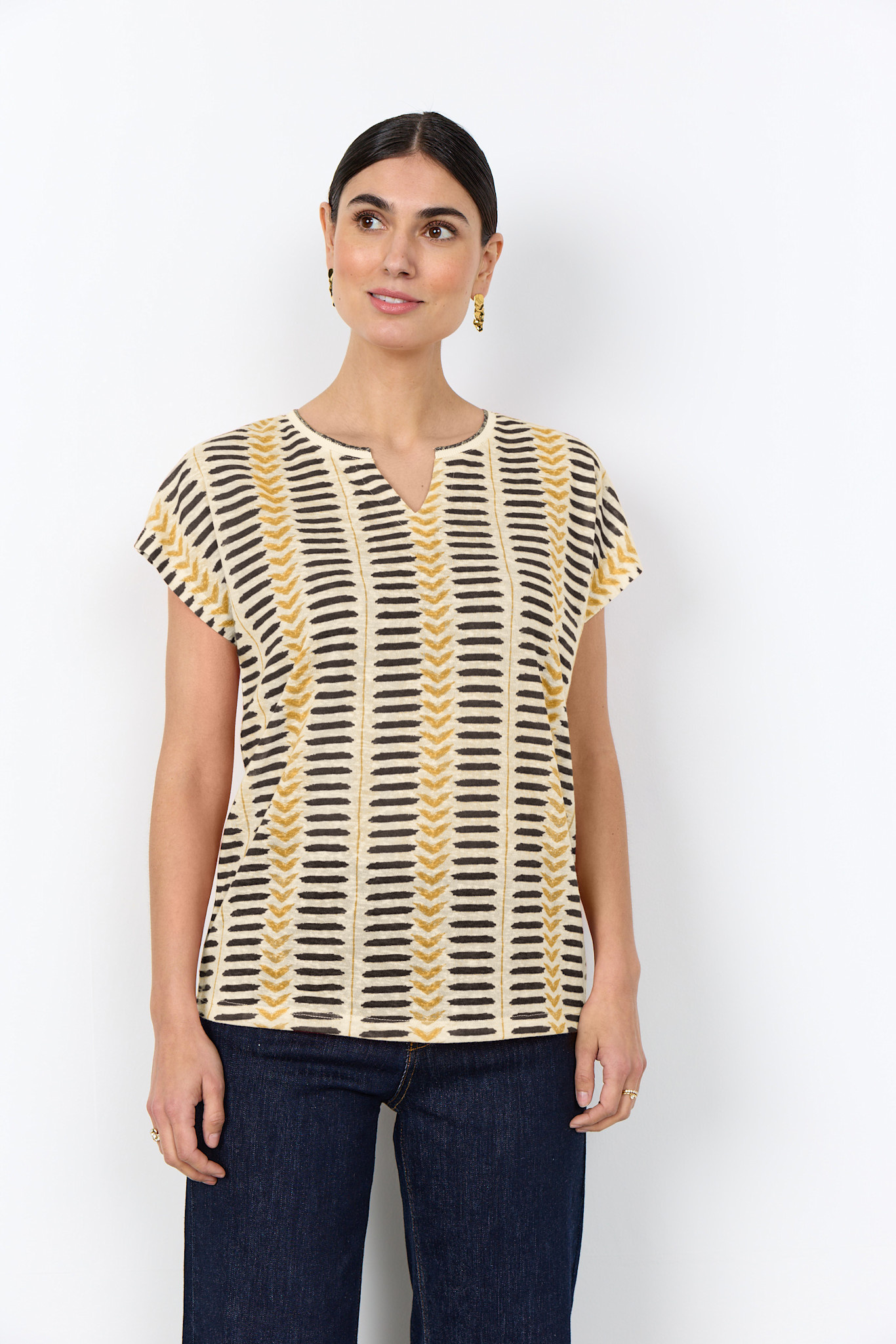 Honey Combi Pattern Knitted Tshirt