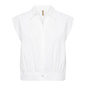 Puffy White Woven Blouse