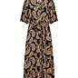 Black Combi Red Toffee Woven Dress