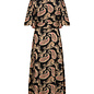 Black Combi Red Toffee Woven Dress